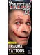 Realistic Stretched Skin Temporary Tattoos by Hollywood Makeup Artist Christien Tinsley - Extra Large Trauma FX for Halloween, Costume, and Movie Props