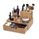 MobileVision Bamboo Makeup Drawer Organizer with 5-Compartment Brush Holder Stand Combo