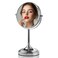 OVENTE 7'' Tabletop Makeup Mirror with 1X/7X Magnification, 360&deg; Swivel Design and Double-Sided Free-Standing Vanity Mirror Perfect for Dresser, Bedroom and Office Desk, Polished Chrome MNLCT70CH1X7X