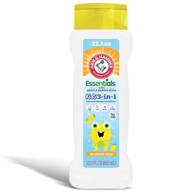 Arm &amp; Hammer Essentials Kids Body Wash - 3-in-1 Sea Monster Mango 22.5oz - Non Toxic Kids Shampoo and Body Wash And Conditioner