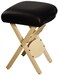 Therapist's Choice Wooden Folding Massage Stool (Black)