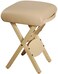 Therapist&rsquo;s Choice&reg; Wooden Folding Massage Stool (Creme (Beige))