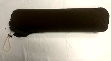 Therapist's Choice&reg; Microfiber Bolster Cover with Drawstring Closure, Soft &amp; Durable, Size: 6" x 27" (Cover Only, Bolster Not Included) (Black)
