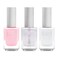 duri Nail Polish, GBD-105 Basic Beauty, French Manicure Classic 3 Piece Set, Tip, Base and Top Coat, Semi Sheer 309 Iced Roses, Quick Drying, Long Lasting, Easy at Home Application Cosmetics