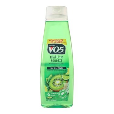 Alberto VO5 Kiwi Lime Squeeze Clarifying Shampoo - Moisturizing Shampoo with Clarifying Formula - 5 Vitamins and Oils - Fruity Kiwi Fragrance - 15 oz