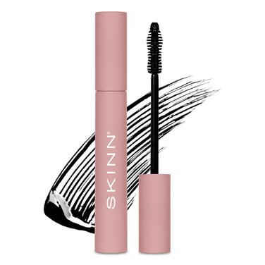 SKINN Lash-Redemption 4-in-1 Mascara - Eyelash Mascara with Soft Bristle &amp; Hourglass Applicator Thickens, Curls, Lengthens &amp; Nourishes Lashes - Alcohol-Free Formula, Clump &amp; Flake Resistant