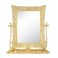 Gold Windsor Magnifying Standing Mirror by Olivia Riegel -