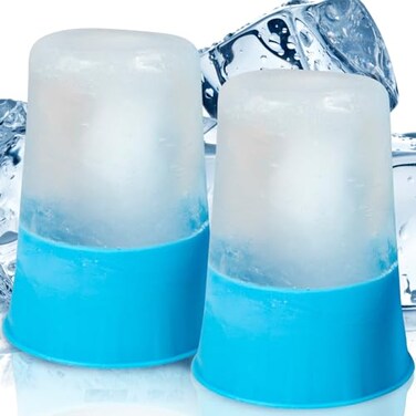 Arctic Flex Ice Cups Cube Roller for Face (2 Pack), Portable Ice Stick for Face, Ice Face Mold Face Icing Tool, Silicone Ice Massager for Face Skin Care, Ice Holder Reduce Puffiness &amp; Enhance Beauty
