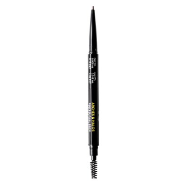 Arches &amp; Halos 2-In-1 Defining Eyebrow Pencil And Powder - Shapes And Fills In Sparse Brows For Natural Look - Soft Textured Powder Formula - Dual Ended With Spoolie Brush - Auburn - 0.017 Oz