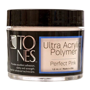 Tones Pro Acrylic Powder Sparkling Perfect Pink - Premium Acrylic Nail Powder for Professional Nail Design, Sculpting, and Nail Building - Salon-Quality Acrylic Nail Supplies (3.5 Fl Oz)
