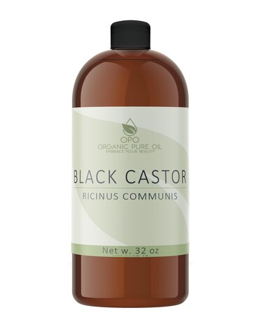 Unrefined Black Castor Oil - 32 oz - Brazilian smokey, Cold Pressed,Smoky scent, Non-GMO, Free of any Chemicals, Fillers Virgin Carrier Oil for Skin, Hair, Nails, Body, &amp; More. Packaging may vary