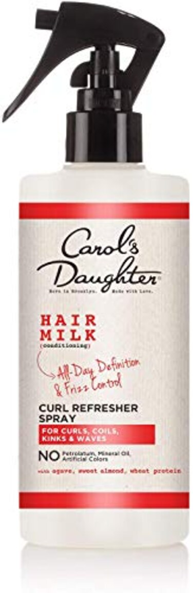 Carol's Daughter Hair Milk Curl Refresher Spray for Coils and Waves, with Agave, Sweet Almond and Wheat Protein, 10 fl oz