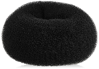 Diane Jumbo Hair Donut, Black, 5.5