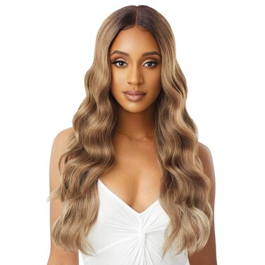 Outre Sleek Lay Part Synthetic Lace Front Wig - IDINA (1B Off Black)