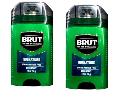 BRUT Antiperspirant &amp; Deodorant Wide Stick 2.7 Ounce (2)