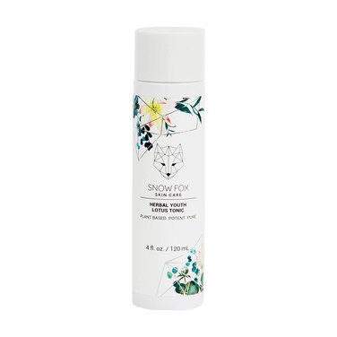 Snow Fox Skincare Herbal Youth Lotus Tonic for All-Day Hydration; 120 mL