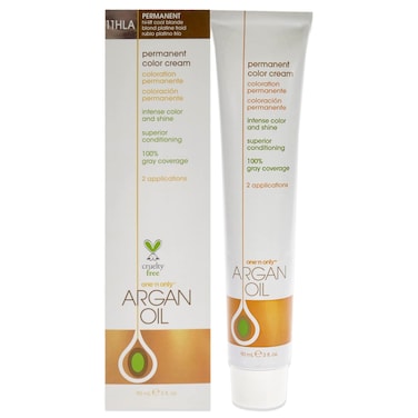 One N' Only Permanent Hair Color - Permanent Hair Dye Made with Argan Oil - Delivers Rich, Accurate Tones with Gray Coverage - Improves Moisture &amp; Elasticity - 11HLA Hi-Lift Cool Blonde (3 oz)