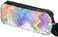 PHOGARY Sequin Preppy Pencil Case for Girls, Fluffy Zip Pull Pouch Bag Holographic Pen Case Sparkling School Stuff Shimmery Glitter Makeup Bag (Purple, Silver)