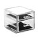 BINO THE MANHATTAN SERIES Acrylic Makeup Drawer Organizer- 2 Drawer Small   Clear Beauty Organizers and Storage  Cosmetic &amp; Makeup Drawer  Home Organization  Jewelry &amp; Vanity Accessories Drawer