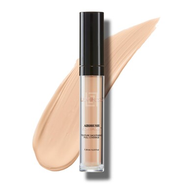 LUMINESS Under Eye Concealer for Dark Circles, ConcealAir (Medium) - Weightless Coverage &amp; Crease-Resistant Makeup Concealer to Even Out Skin Tones &amp; Help Reduce Dark Spots &amp; Blemishes - 0.25 fl oz