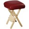 Mt Massage Tables Massage Tables Lightweight Wooden Handy Folding Massage Stool Burgundy
