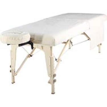 Master Massage 100% Cotton Flannel Sheet Set(3-pc Sheet Set) for Massage Table- Pure White