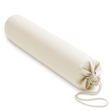 Saloniture Microfiber Cylinder Pillow Case Cover for Massage Table Bolsters - 30 x 6 Inch with Drawstring Closure, Gray