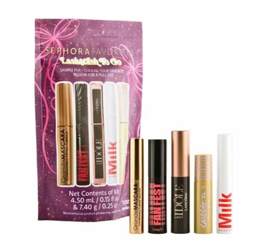 Sephora Favorites Lashstash To Go - Set of 5 Sample Size Mascaras - Redeem For A Full Size Mascara!