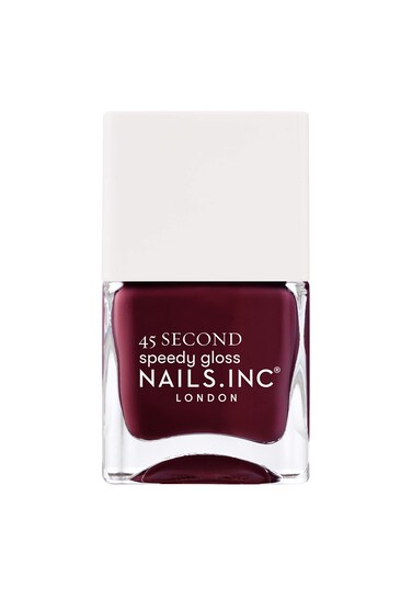 Nails.INC 45 Second Speedy Gloss Nail Polish, Quick Drying and Long Lasting Nail Color, Formulated to Strengthen Nails and Extend Wear Time, Cruelty Free, Vegan, Meet Me On Regents Street