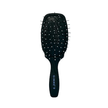 Gimme Hair Brush - Mini Travel Detangler Brush for Medium Hair with Anti-Static, Heat-Resistant &amp; Flexible Nylon Bristles - Hair Tools for Women, Teens &amp; Girls, Black
