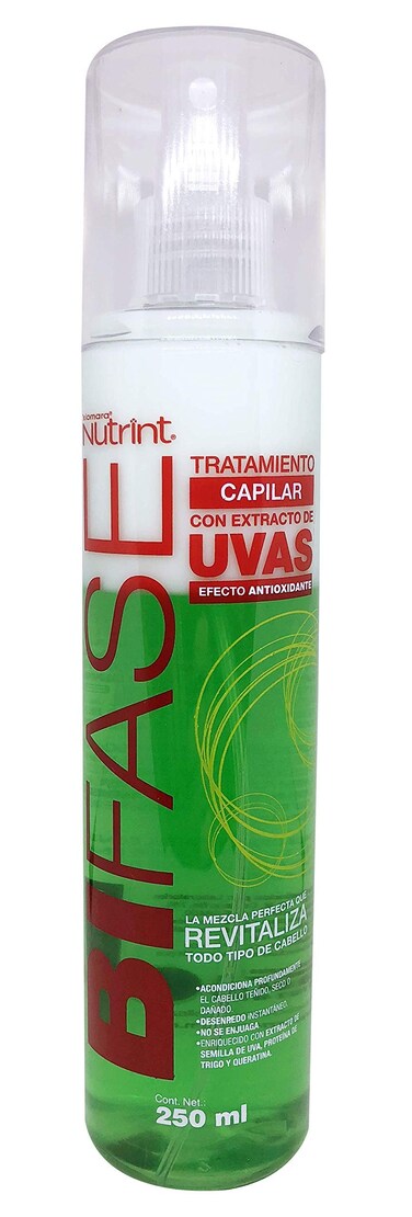 Xiomara Tratamiento Capilar BIFASE Extracto Uvas Keratin Desenreda Protege Humecta