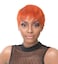 it's a Wig! - Full Wig Short Pixie Hair Cut Style with Heat Resistant Synthetic Wig - SIMONE (COPPER ORANGE)