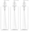 Empty Pump Bottles 16-Ounce Dispenser for Shampoo, Creams, Body Wash, Hand Soap, Self-Tanners, Lotion, BPA-Free (Pack of 3)