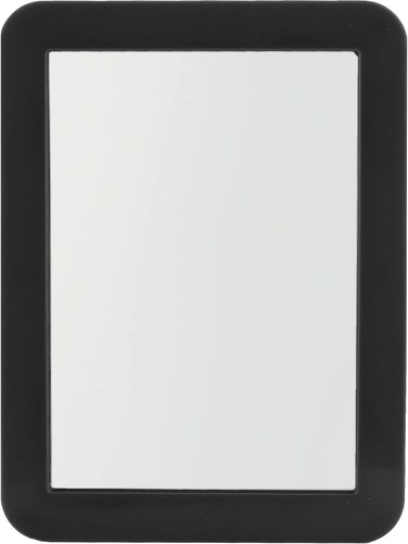 Boxgear Magnetic Locker Mirror - 5" x 7"- for School Locker, Bathroom, Household Refrigerator, Locker Accessory, Workshop Toolbox or Office Cabinet (Black)