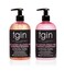 tgin Rose Water Shampoo + Conditioner Duo for Curly, Coily and Wavy Hair, Sulfate Free, with Rose Water, Acai Berries, Nourishes and Detangles Dry, Color Treated Hair, 13 oz