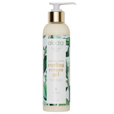 ALODIA Moisturizing Curling Cream - 8 oz - Buildable Hold for Wavy, Curly &amp; Coily Hair with Safflower Oil &amp; Jojoba Oil - Nut-Free Formula