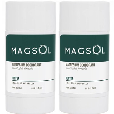 MAGSOL Natural Deodorant for Men, Aluminum Free Deodorant for Women (2 Pack) (Sandalwood)