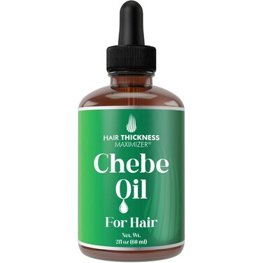 Chebe Oil for Hair Growth with Black Castor and Rosemary Oil - Vegan Hair Treatment for Men and Women to Thicken, Moisturize, and Strengthen Dry, Weak Hair - 2oz