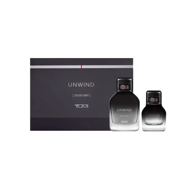 TUMI UNWIND [20:00 GMT] Gift Set - Warm Cologne for Men with Floral &amp; Woody Fragrance Notes - 3.4 oz &amp; 1.0 oz Eau de Parfum