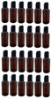 Natural Farms Empty Travel Shampoo Bottles - 2 oz - 24 Pack - Amber Boston Plastic Bottles &ndash; Black Flip Top - for Essential Oils- Perfumes- Soap - Creams - Lotions - Gels
