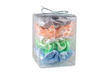 Morning Glamour Satin Hair Scrunchies, Combo P (Pack of 5)