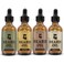 Striking Viking Scented Beard Oil 4-Pack for Men - Softening &amp; Conditioning, Citrus, Vanilla, Sandalwood &amp; Cedarwood - Enriched with Argan &amp; Jojoba (0.66 fl oz) - Beard Kit