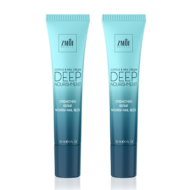 Cuticle &amp; Nail Cream Treament, Deep Nourishing - USA Made - Daily Repair Nail Care w/Organic Shea Butter, Jojoba Oil - Soften Cuticles, Strengthen Nails, Hydrating (Pack of 2)