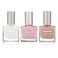 Dermelect Instant Nail Makeover Trio - Luminous Nail Brightener, Makeover Ridge Filler &amp; Camo-Nude Base Coat - Strengthen &amp; Conceal Damaged Nails, Peptide Infused, Nail Repair &amp; Treatment (3 pc Set)