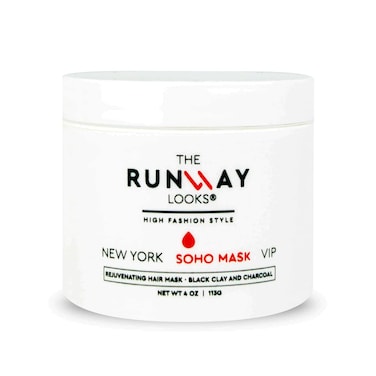 Soho Rejuvenating Hair Mask, Black Clay Charcoal, Nourishes, Strengthens and Revitalizes Hair, Detoxifies Scalp, Improves Hair Overall Appearance (4oz)