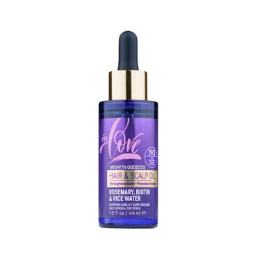 Growth Goddess Hair &amp; Scalp Oil   Rosemary, Biotin &amp; Organic Rice Water   Strengthens &amp; Thickens Curls   Repairs Split Ends   Promotes Growth   Soothes Dry Scalp   JBC Serum