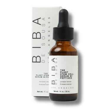 BIBA DE SOUSA The Plant Stem Cell Peptide Serum - Intense Repair, Hydration &amp; Youthful Glow with Plant Peptides, Hyaluronic Acid, Antioxidants, Vit B5 (1oz)