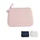 Small, slim heat-resistant makeup beauty pouch for purse. Insulated cosmetic pouch helps protect makeup from melting, spoiling and expiring quickly. Makeup bag for car (Pouch, Nude Pink Pouch)