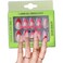 PaintLab Press-On Nails Manicure Kit, Pink Tip - Almond, 24-Piece Set, Long-Lasting Fake Nails with Glue, File, Prep Pad &amp; Cuticle Stick