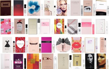 Women's Designer Perfume Sampler Lot Discovery Set x 5 Sample Vials - High End Fragrance Samples for Women, 5 Piece Set